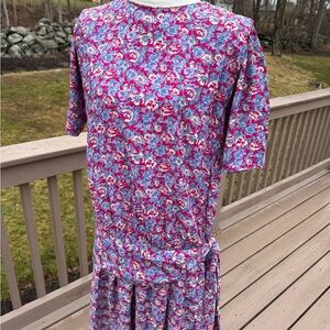 Vintage Jane Schaffhausen Rayon Dress drop waist